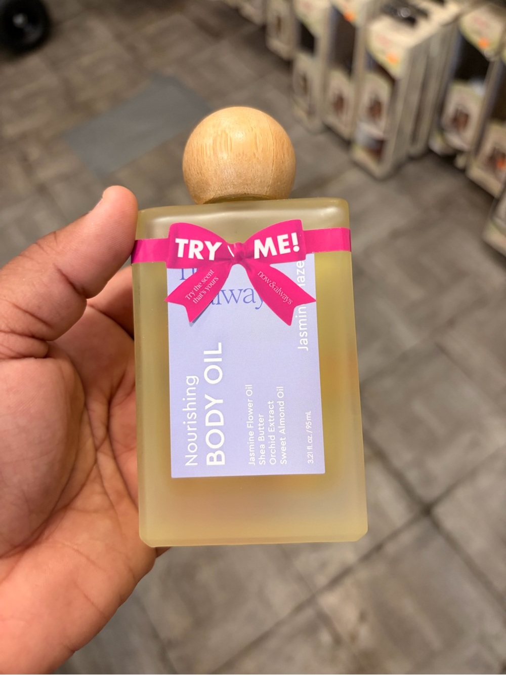 Nourishing Body Oil - Jasmin (Pink Accent)